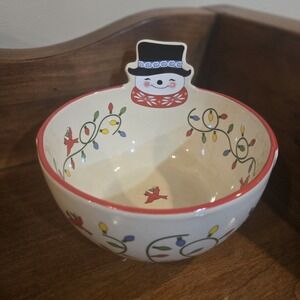 Temptations Seasonal 1 Quart Snowman Bowl